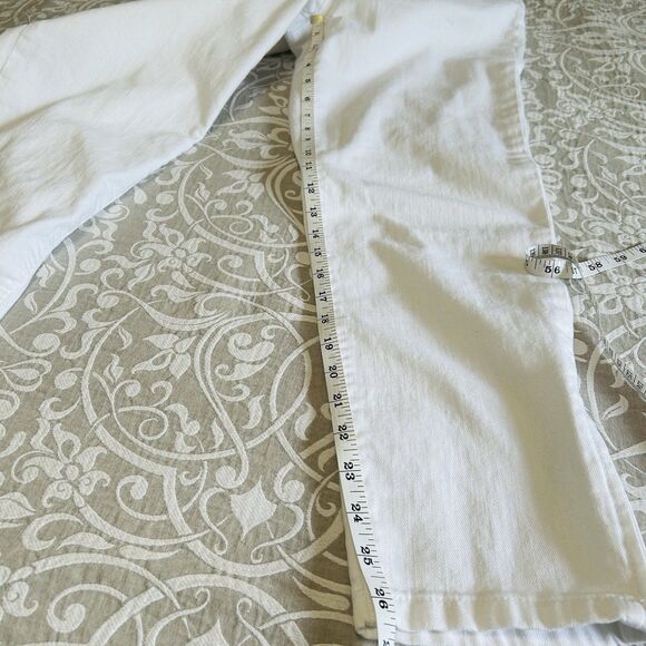 Chico's Platinum Denim Jeans Women M/1 White Ultimate Fit Zippers MidRise Casual - Picture 8 of 12